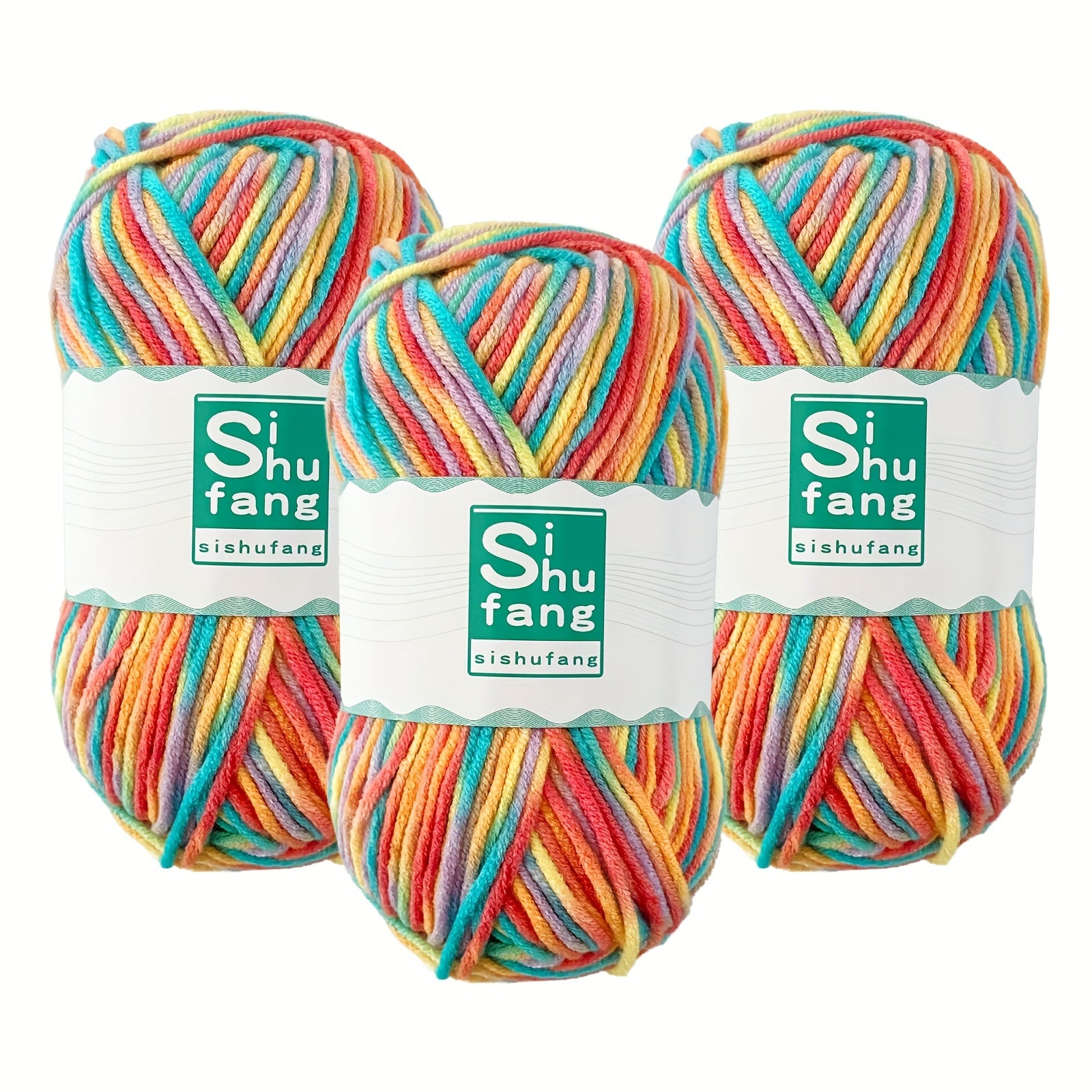 Gradient Acrylic Wool Yarn for DIY Crochet and Knitting