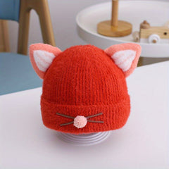 Kids Winter Knitted Hat with Ear Protector for Birthday Gift