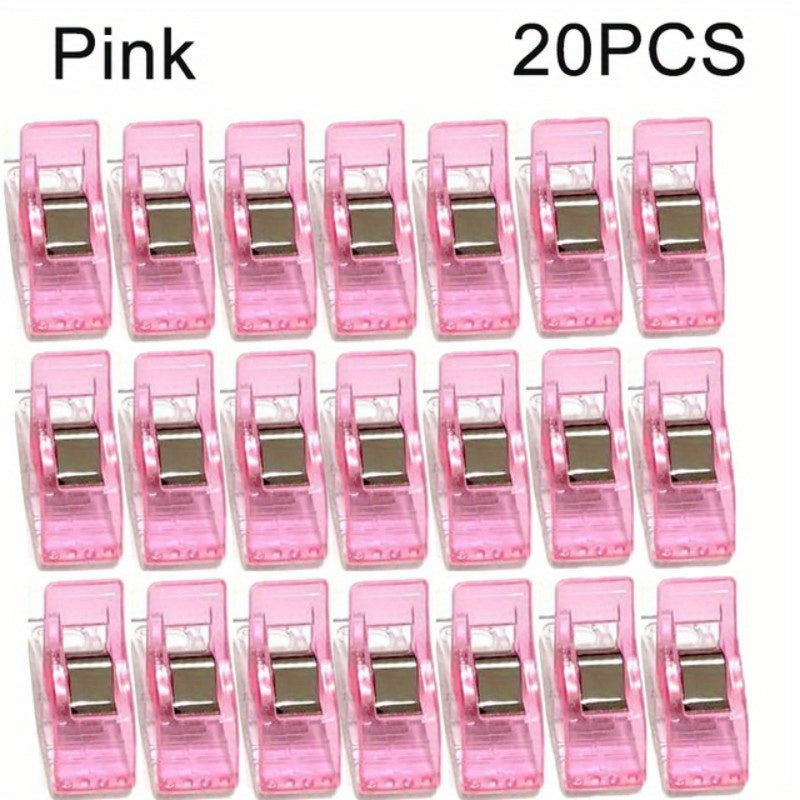 20pcs Colorful Sewing Clips Plastic Clip Storage Patchwork Sewing C