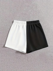 Colorblock Stretch Sleepwear Shorts