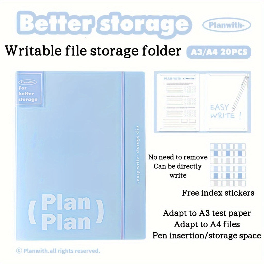 Transparent Insert A4 Test Paper Storage Bag Storage Book A3 Pad File Storage