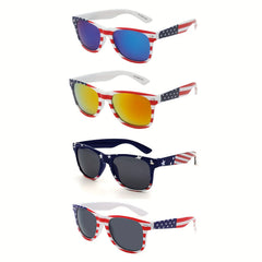 American Flag Sunglasses Patriotic Party Sun Shades for Women Men