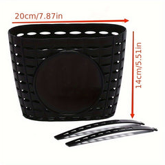 Plastic Bike Basket with Rack Handle for Kids
