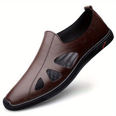 Men's Hollow Out Loafer Shoes Comfy Non slip Slip On Shoes