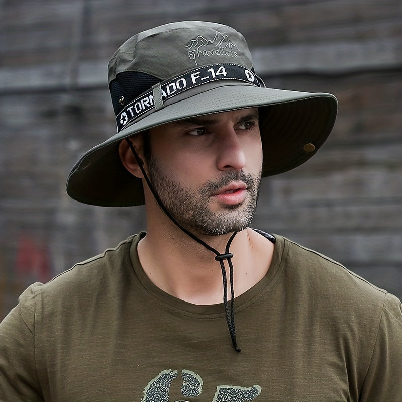Men's Sunshade Fisherman Hat UV Protection Outdoor Fishing Waterproof XMZ73