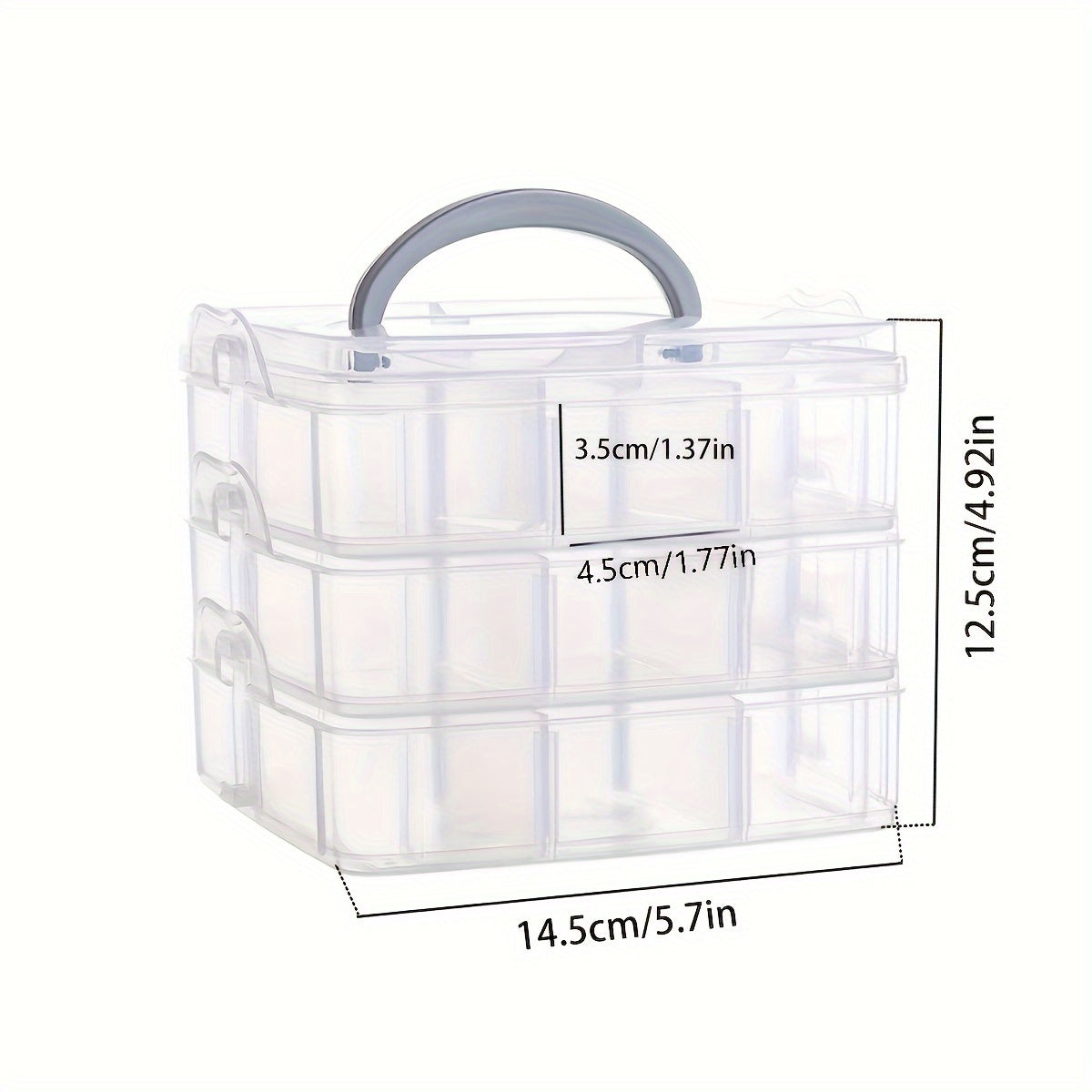 1pc Transparent Storage Box Toys Sorting Box Storage And Storage Box