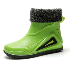 Men's Waterproof Rain Boots Wear Resistant Comfy Non Slip Shoes for Outdoor