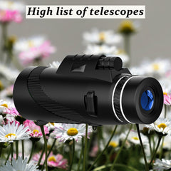 10X High Magnification HD Monocular for Hiking Camping Sports