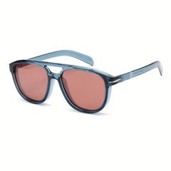 OUWEN Classic Polarized Square Aviator Sunglasses For Men Women Oversized