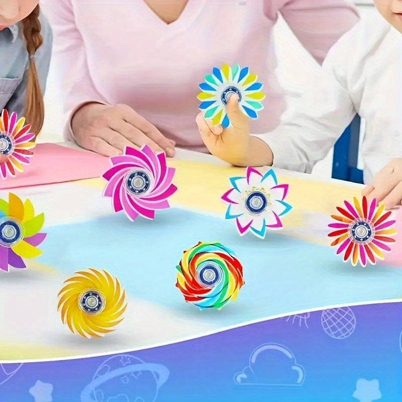 6pcs Colorful Fidget Spinner Toys for Kids Party Favors Classroom Rewards