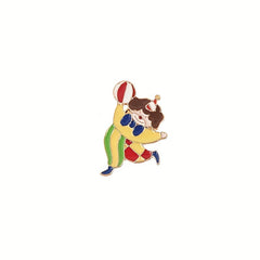Colorful Clown Brooch for Bags Hats Clothing Durable Alloy Material