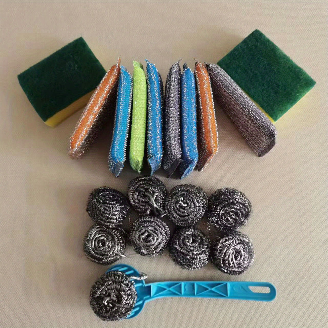 1pc T Cleaning Brush Bathroom Tile Kitchen Decontamination Pot Washing Sponge
