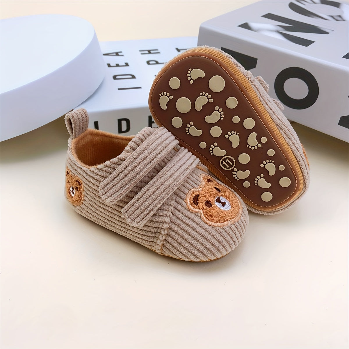 Cartoon Bear Baby Boy Sneakers Lightweight Non Slip Shoes