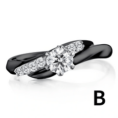 Gothic Punk Ring with Zircon Inlay for Women Girls Halloween Party