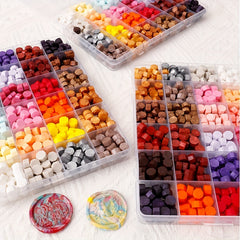 Colored Wax Pellets Sealing Beads Craft Wedding