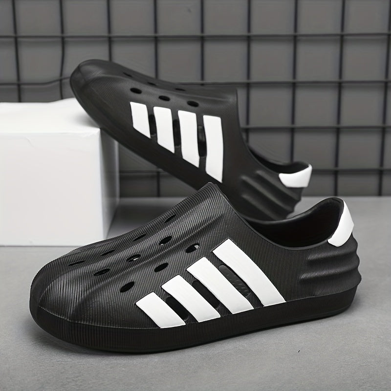Men's Lightweight Comfy Clogs Hollow Out Non Slip Garden Shoes