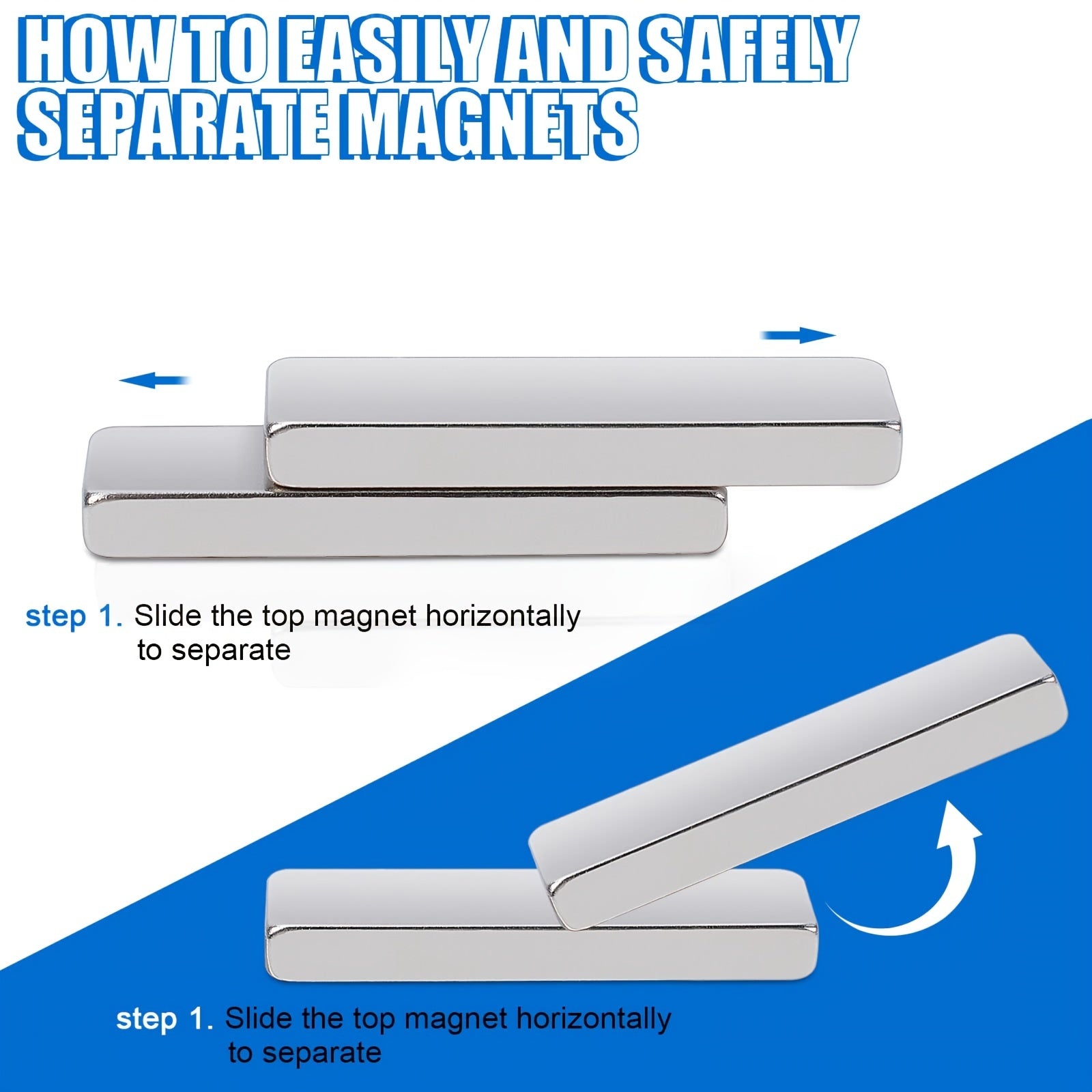 14pcs Neodymium Magnets Heavy Duty Rare Earth Rectangular Bars 40x10x5mm