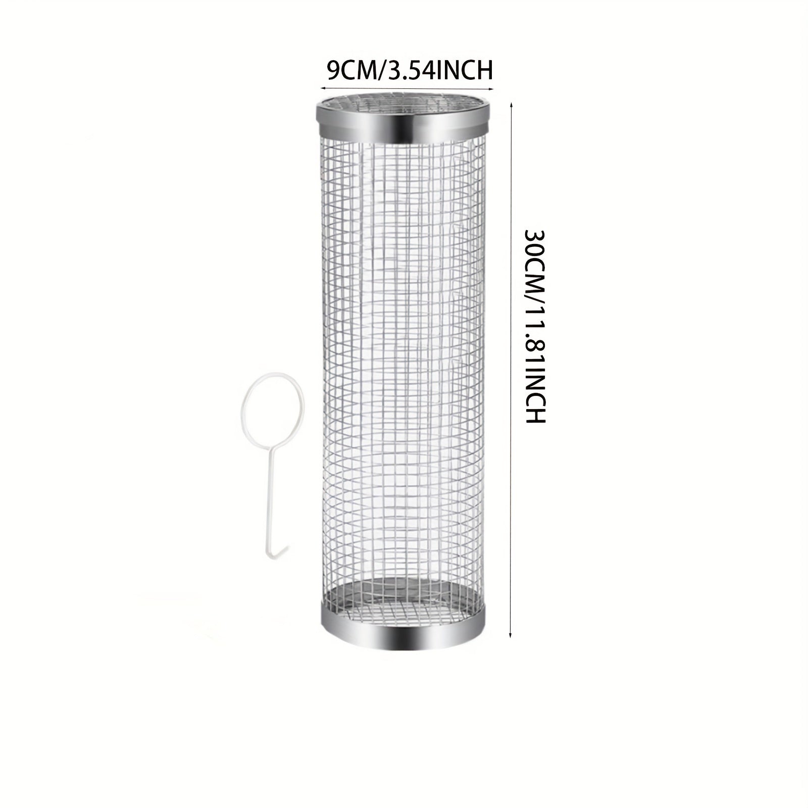 Stainless Steel BBQ Grill Basket with Removable Cover