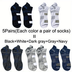 10Pairs Anti-Odor Sweat-Absorbing Breathable Low-Cut Socks