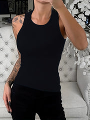 Slim Sleeveless Tank Top Women's Clothing
