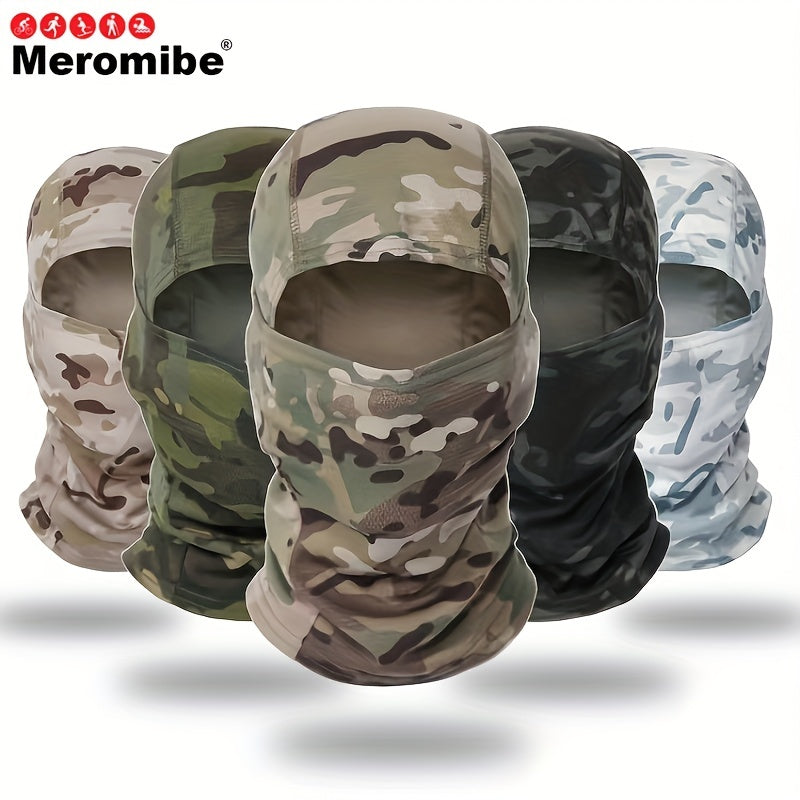 Meromibe Camo Balaclava Face Mask UV Protective Headwear for Outdoor Sports