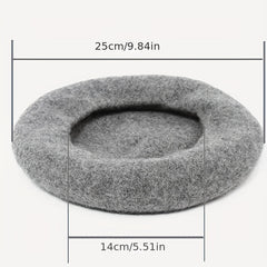 Kids Winter Berets Wool Painter Hats Retro Warm Knitted Hats