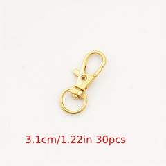 30pcs 3 3 Keychain Buckle Metal Buckle for Backpack Bag Hanging