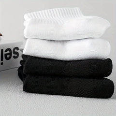 6 Pairs Cotton Ankle Socks for Men & Women