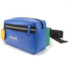 Casual PU Leather Sports Waist Bag for Outdoor Activities