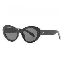 Cat Eye Sunglasses Small Frame Oval Sun Glasses Stylish Gradient Lens Shades