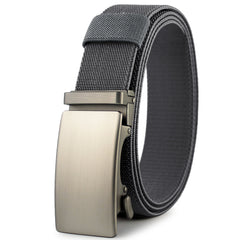 Men's Business Nylon Belt w/ Rectangle Buckle - Gift for Him