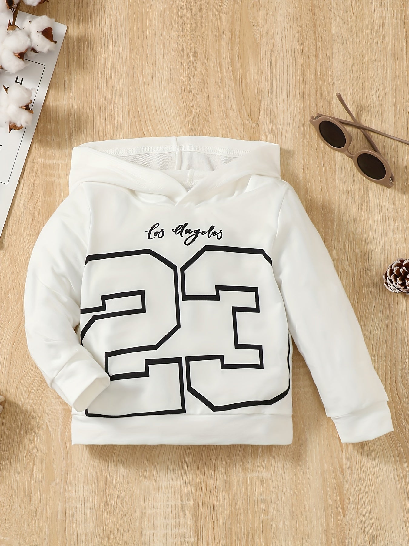 Boys Casual Pullover Hooded Long Sleeve Sweatshirt For Spring Fall Kids Clothing