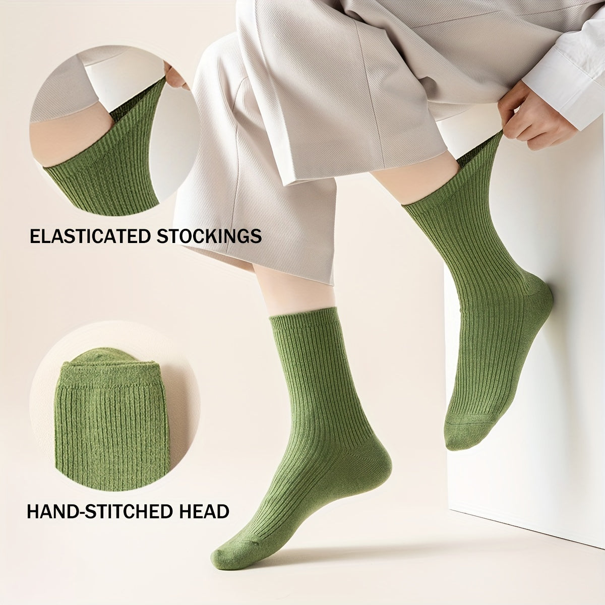 Men Women Crew Socks Breathable Soft Running Hiking Socks