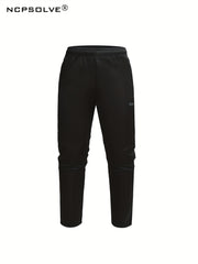 Men's Stand Collar Zip Up Jacket & Stretch Pants Sports Suit