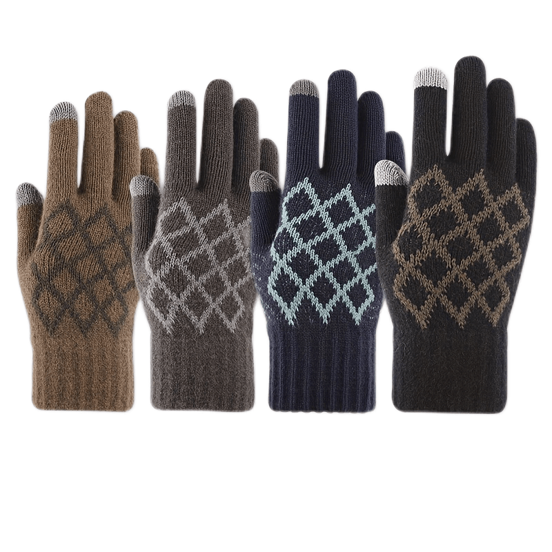 Winter Knitted Touch Screen Gloves Outdoor Running Cycling Training