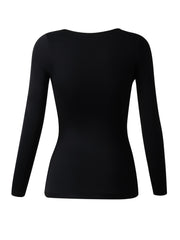 Women's Solid Thermal Underwear Long Sleeve Top