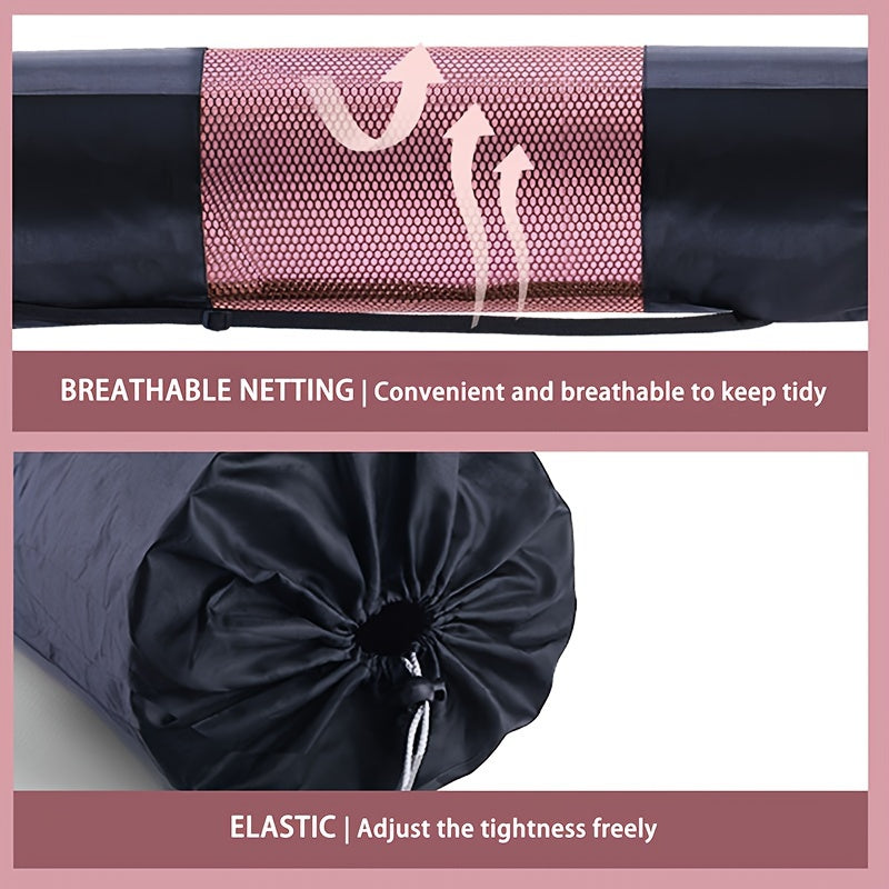 Breathable Yoga Mat Storage Mesh Bag Single Shoulder Fitness Mat Storage Bag
