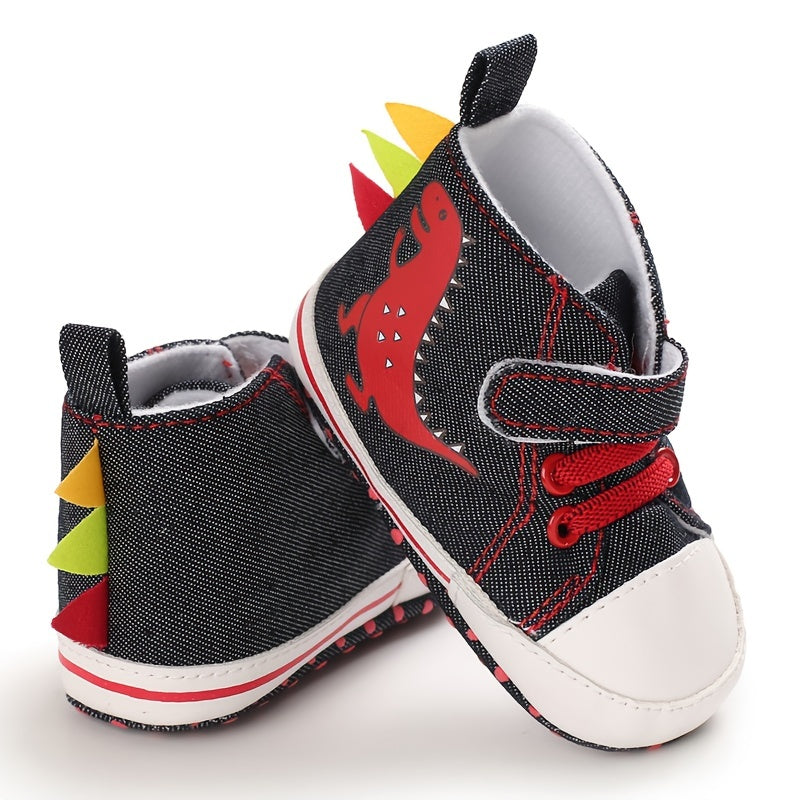 Dino Comfort Sneakers for Baby Boys - Lightweight Non Slip Shoes