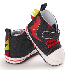 Dino Comfort Sneakers for Baby Boys - Lightweight Non Slip Shoes