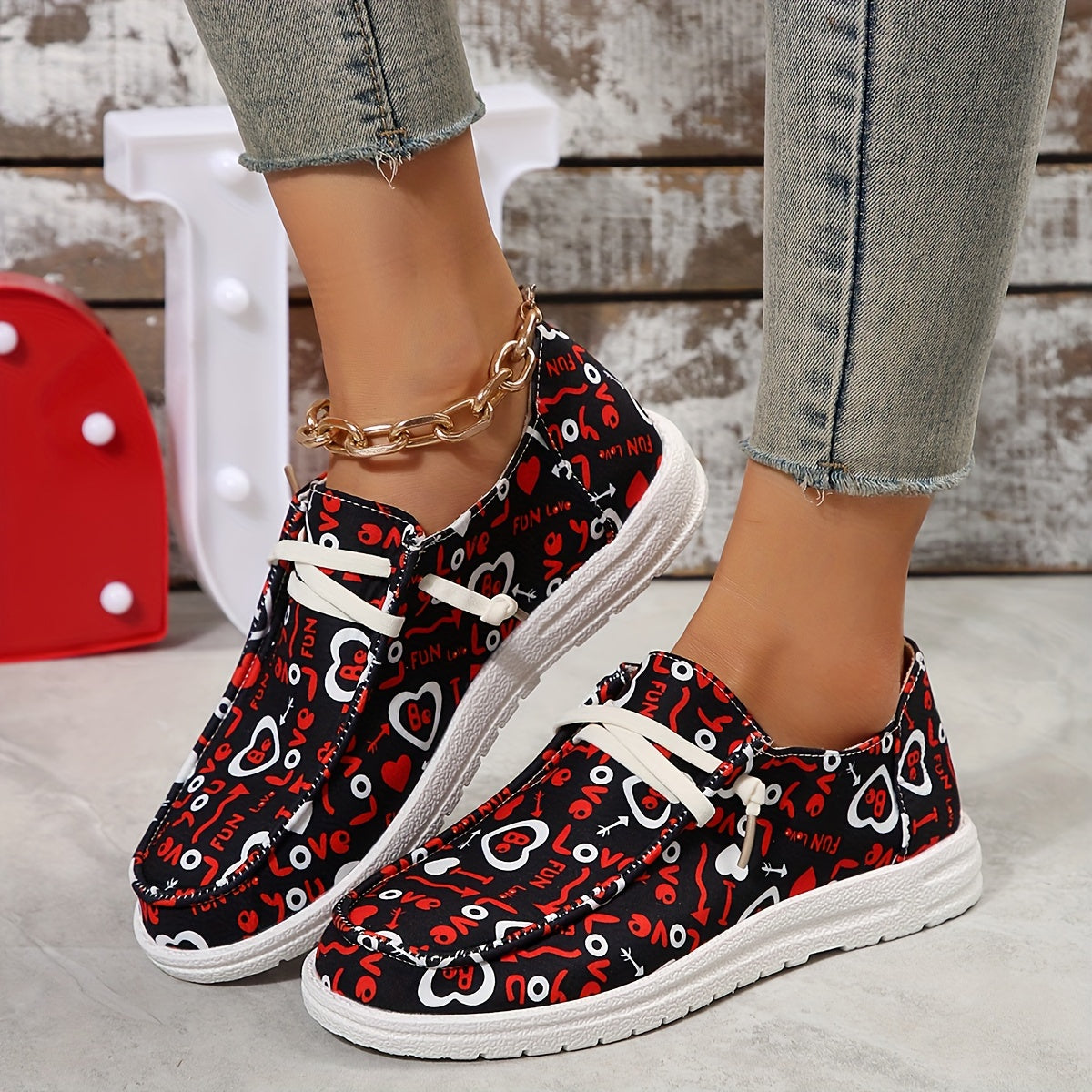 Fashionable & Versatile Flat Sports Shoes Casual Wear-resistant Boat Shoes