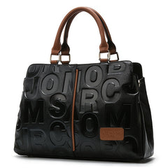 Vintage Embossed Leather Crossbody Bag for Women