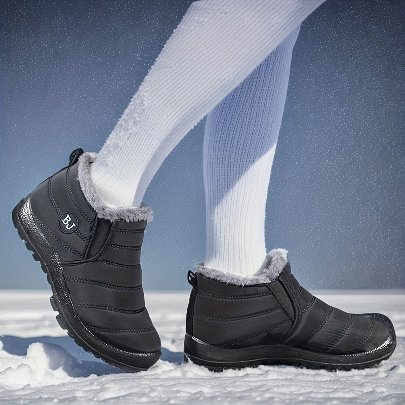 Women's Non-slip Snow Shoes Waterproof Winter Ankle Shoes