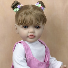22" Reborn Princess Betty Pink Doll with Hand Rooted Hair