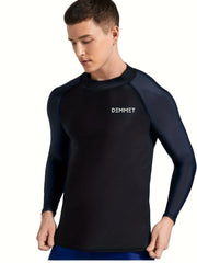 Men's Quick Dry Sun Protection Rash Guard for Diving, Snorkeling, Surfing