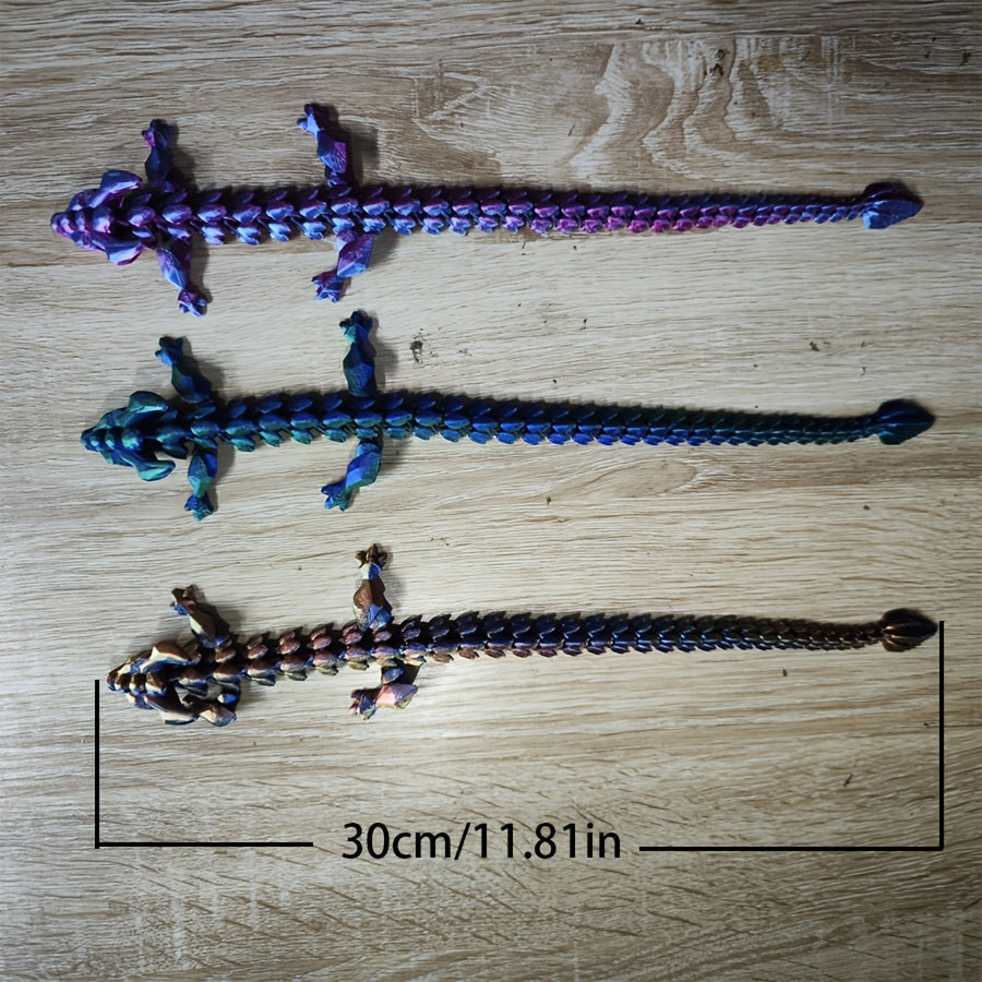 Dragon Ornament 3D Printed Art Collection Desktop Unique Gift
