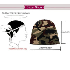 Camouflage Knitted Hat Men Beanie Women Winter Hats For Men Bonnet Knit Caps
