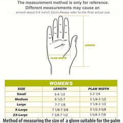 Women's Golf Gloves Flower Print Non-Slip Athletic Gloves