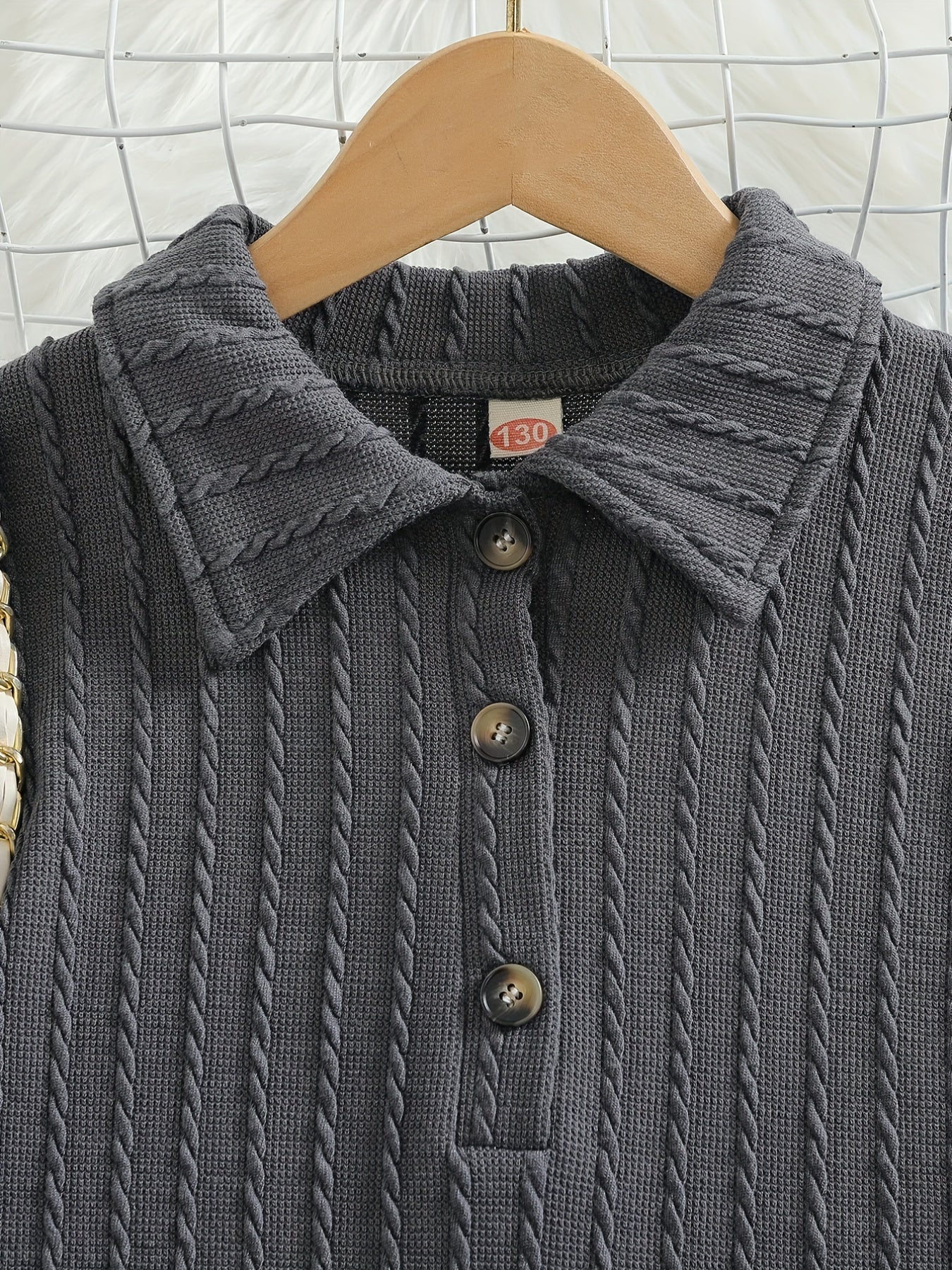 Girls' Slim Fit Knitted Sweater Dress