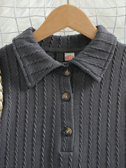 Girls' Slim Fit Knitted Sweater Dress