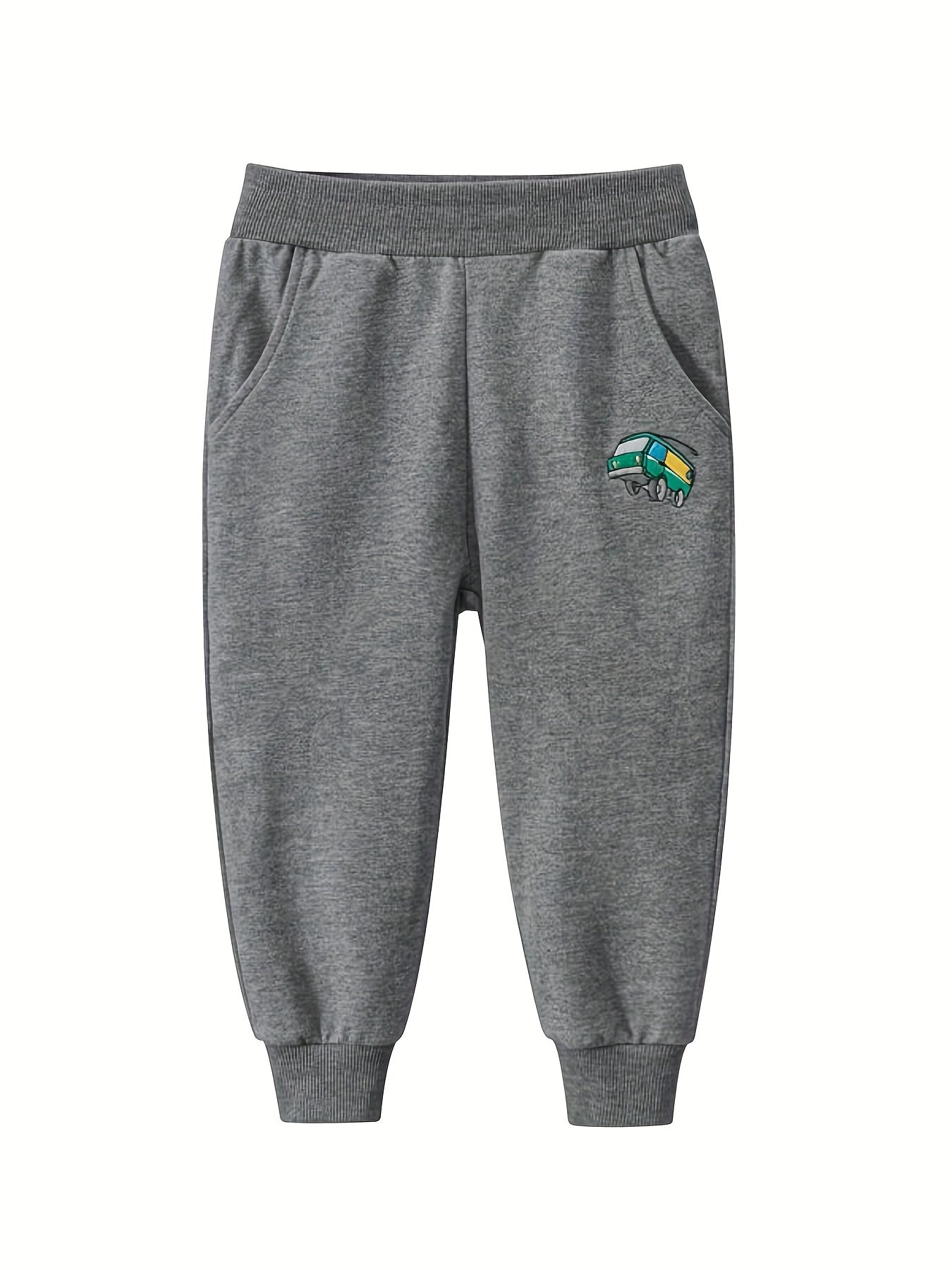 Toddler Boy's Airplane Embroidered Sweatpants